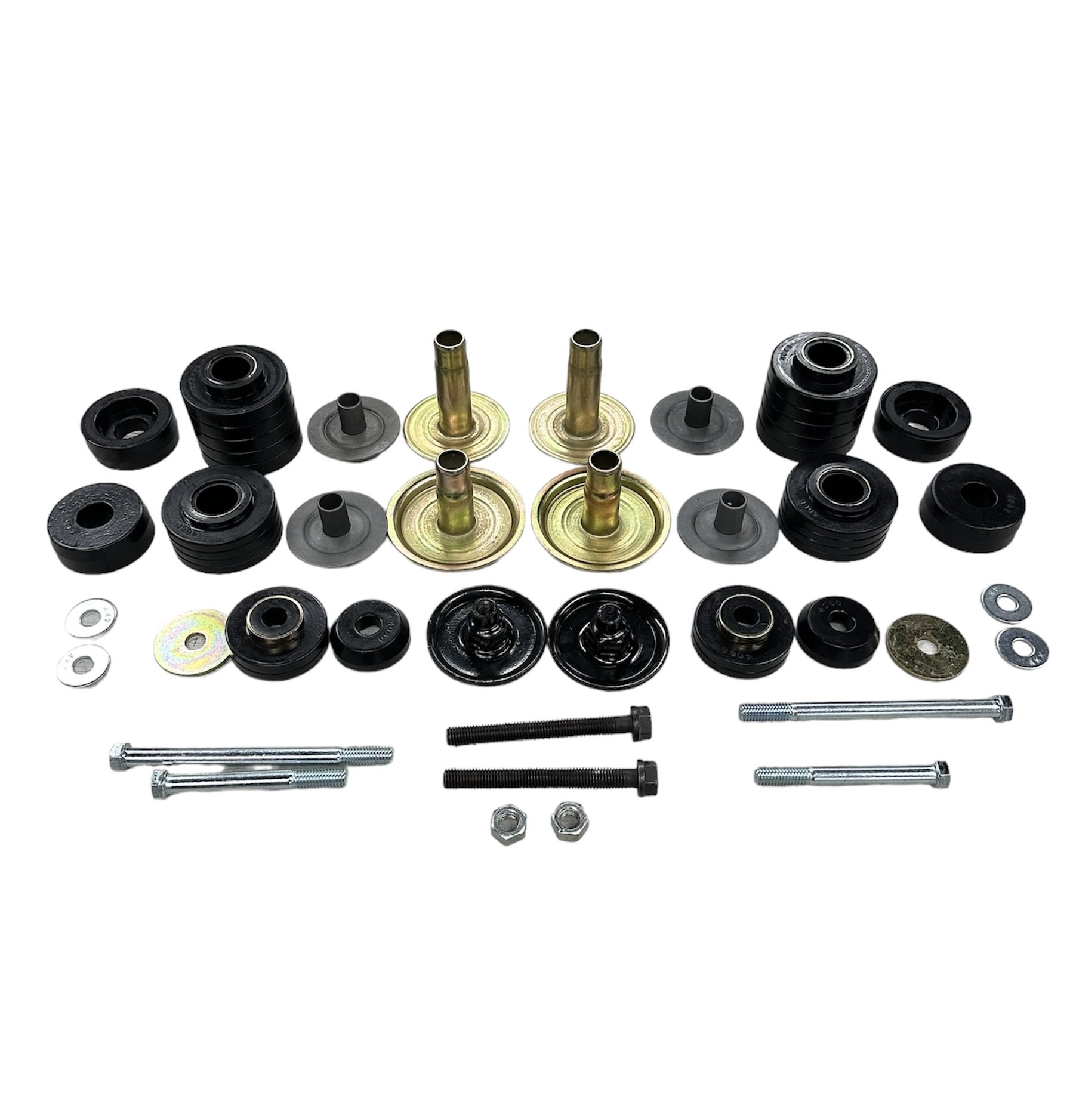 1980-1997 F-Series Truck Complete Mount Hardware Kit Black OEM Style